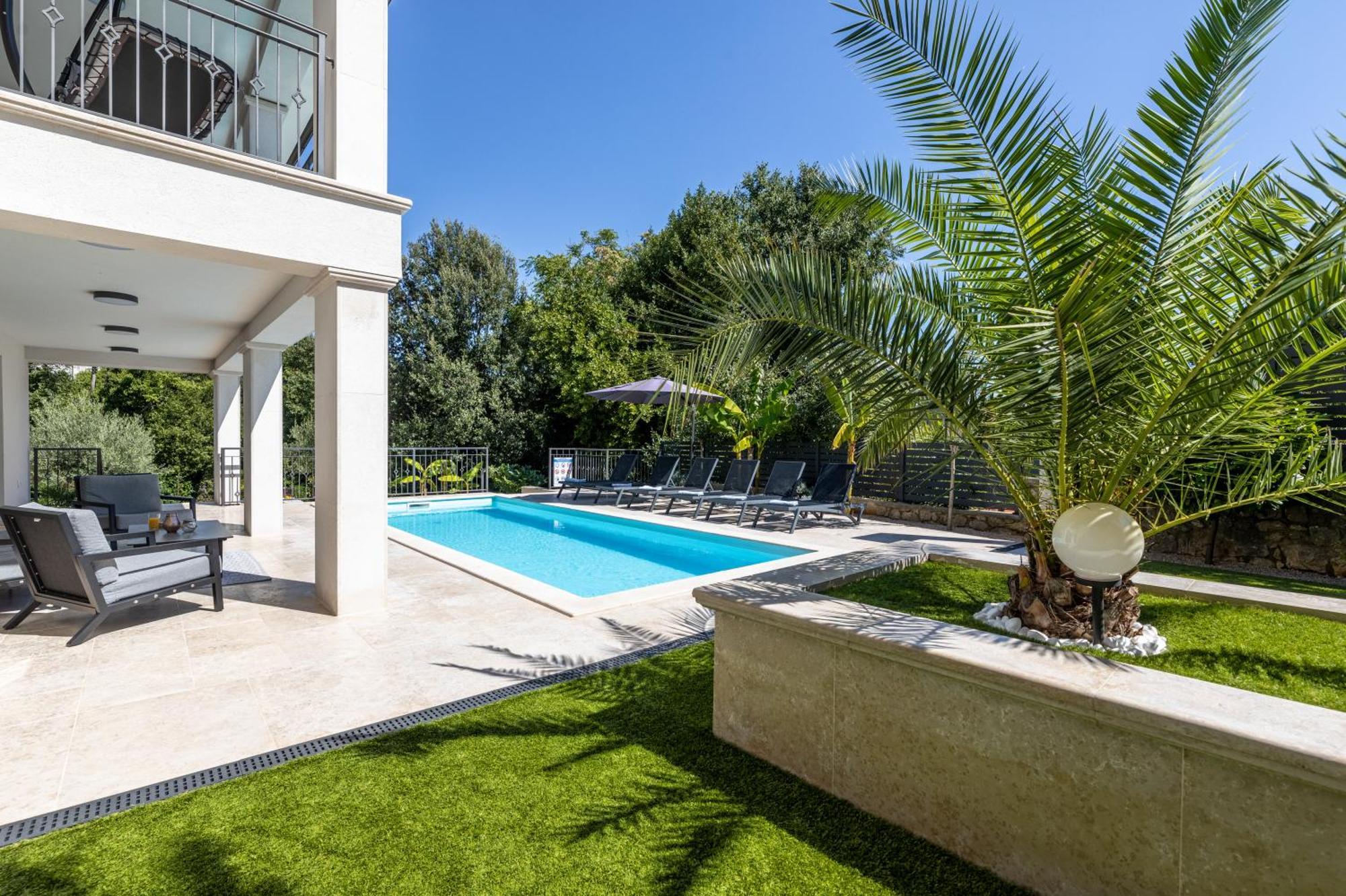 Villa Pafran With Heated Pool Krk Veglia Exterior foto